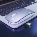 iMICE  E-1300 4 Keys 1600DPI Luminous Wireless Silent Desktop Notebook Mini Mouse, Style:Charging Lu