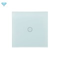 Wifi Wall Touch Panel Switch Voice Control Mobile Phone Remote Control, Model: White 1 Gang (Zero Fi