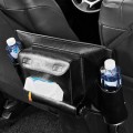 Car Seat Storage Net Pocket Car Storage Bag Multi-Function Suspended Storage Bag, Colour: Upgrade Bl