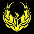 4 PCS Car Personality Decals Electric Car Stickers Decoration Fire Phoenix Totem(Reflective Yellow)