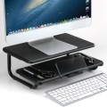 Double-Layer Heightening Desktop Metal Aluminum Alloy Display Base Notebook Computer Stand