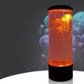 Cylindrical LED Simulation Jellyfish Light USB Powered Colorful Jellyfish Atmosphere Light