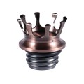 Motorcycle CNC Aluminum Alloy Crown Fuel Tank Cap Suitable For Harley 883 / XL / 1200 / 48 / 72(Bron