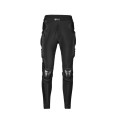 SULAITE Motorcycle Cross-Country Riding Trousers Protective Hip Pants, Specification: S(Black)