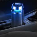 C360 Aluminum Alloy Negative Ion Car Cup Holder Type Deodorizing Air Purifier