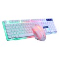 LIMEIDE GTX300 1600DPI 104 Keys USB Rainbow Suspended Backlight Wired Luminous Keyboard and Mouse Se
