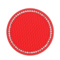 Car Universal Diamond Honeycomb Water Coaster Car Anti-Slip Mat(Red White Diamond)