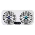 USB Interface Car Cooling Device Car Exhaust Air Circulation Exhaust Fan Car Changing Fan(White)