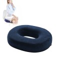 Slow Resilience Memory Foam Office Hip Pad After Hemorrhoids Operation Cushion(Tibetan Blue)
