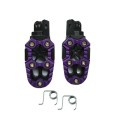 Motorcycle Modified Aluminum Alloy Foot Pedal Accessories(Purple)