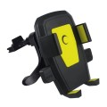 2 PCS Car Air-conditioning Air Outlet Hook Type Mobile Phone Holder(Yellow)