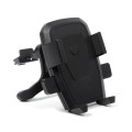 2 PCS Car Air-conditioning Air Outlet Hook Type Mobile Phone Holder(Black)