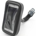 Outdoor Riding Motorcycle Bicycle Waterproof Mobile Phone Bracket,Style: Motorcycle 5.5 inch Black