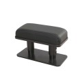 Car Arm Handle Seat Left Hand Elbow Tray Universal Leather Increasing Pad Central Armrest Box(Black+