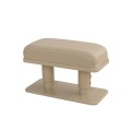 Car Arm Handle Seat Left Hand Elbow Tray Universal Leather Increasing Pad Central Armrest Box(Beige)