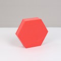 8 PCS Geometric Cube Photo Props Decorative Ornaments Photography Platform, Colour: Small Red Hexago