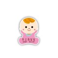 10 PCS There Is A Baby In The Car Stickers Warning Stickers Style: CT203 Baby W Girl Magnetic Sticke