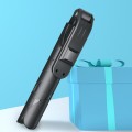 No Bluetooth Black XT02 360-Degree Rotating Multi-Function Retractable Mobile Phone Selfie Stick To
