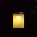 Outdoor Waterproof Solar Light Bucket Shape LED Courtyard Garden Hanging Lamp Night Light(Warm Light
