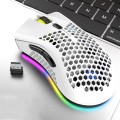 K-Snake BM600 1600 DPI 7-keys Hollow Lightweight Wireless Charging RGB Colorful Gaming Mouse(Wireles