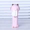 Handheld Hydrating Device Chargeable Fan Mini USB Charging Spray Humidification Small Fan(M10 Pink K
