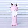 Handheld Hydrating Device Chargeable Fan Mini USB Charging Spray Humidification Small Fan(M11 Pink D