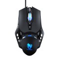 T-WOLF G530 USB Interface 7-Buttons 6400 DPI Wired Mouse Mechanical Gaming Macro Definition 4-Color