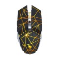 T-WOLF Q15 6-Buttons 1600 DPI Wireless Rechargeable Mute Office Gaming Mouse with 7 Color Breathing