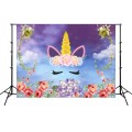 2.1m X 1.5m Unicorn Photography Background Birthday Theme Party Decoration Hanging Cloth(W073)