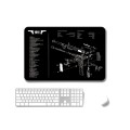 2 PCS Heat Transfer Non-Slip Single-Sided Office Gaming Mouse Pad 4mm(SPS-1911)
