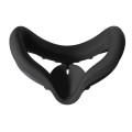 2 PCS GS0090 Eye Mask Face Mask Shading Anti-Sweat Silicone Protective Cover For Oculus Quest2(Black