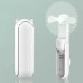 Mini Handheld Small Fan USB Desktop Portable Fan(White)