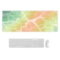 300x700x5mm Marbling Wear-Resistant Rubber Mouse Pad(Rainbow Marble)