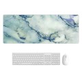 300x800x3mm Marbling Wear-Resistant Rubber Mouse Pad(Blue Crystal Marble)