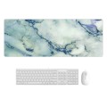 300x800x5mm Marbling Wear-Resistant Rubber Mouse Pad(Blue Crystal Marble)