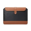 Horizontal Microfiber Color Matching Notebook Liner Bag, Style: Liner Bag (Black + Brown), Applicabl