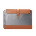 Horizontal Microfiber Color Matching Notebook Liner Bag, Style: Liner Bag (Gray + Brown), Applicable