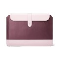 Horizontal Microfiber Color Matching Notebook Liner Bag, Style: Liner Bag (Wine Red), Applicable Mod