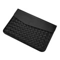 Hand-Woven Computer Bag Notebook Liner Bag, Applicable Model: 15 inch (A1707 / 1990/1398/2141)(Black