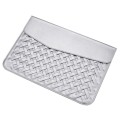 Hand-Woven Computer Bag Notebook Liner Bag, Applicable Model: 15 inch (A1707 / 1990/1398/2141)(Silve