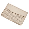 Hand-Woven Computer Bag Notebook Liner Bag, Applicable Model: 15 inch (A1707 / 1990/1398/2141)(Golde