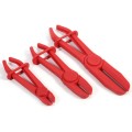 3 PCS/Set Car Nylon Hose Clamp Tool Set Brake Fuel Water Line Clamp Plier(Red)