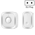 CACAZI A58 1 For 1 Smart Wireless Doorbell without Battery, Plug:EU Plug(Silver)