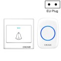 CACAZI H10 1 For 1 Wireless Smart Doorbell without Battery, Plug:EU Plug(White)