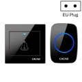 CACAZI H10 1 For 1 Wireless Smart Doorbell without Battery, Plug:EU Plug(Black)