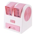 Mini Silent Dual-port Bladeless Cooling Fan(Pink)