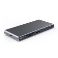 Blueendless Mobile Hard Disk Box Dock Type-C To HDMI USB3.1 Solid State Drive, Style: 6-in-1 (Suppor