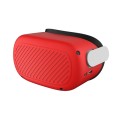 VR Glasses Silicone Waterproof Dust-Proof And Fall-Proof Protective Shell For Meta Quest(Red)