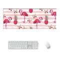 800x300x3mm Office Learning Rubber Mouse Pad Table Mat(1 Flamingo)