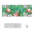 800x300x4mm Office Learning Rubber Mouse Pad Table Mat(6 Flamingo)